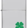 Zippo cỏ may mắn in nhiệt