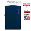 Classic Navy Matte Zippo Logo
