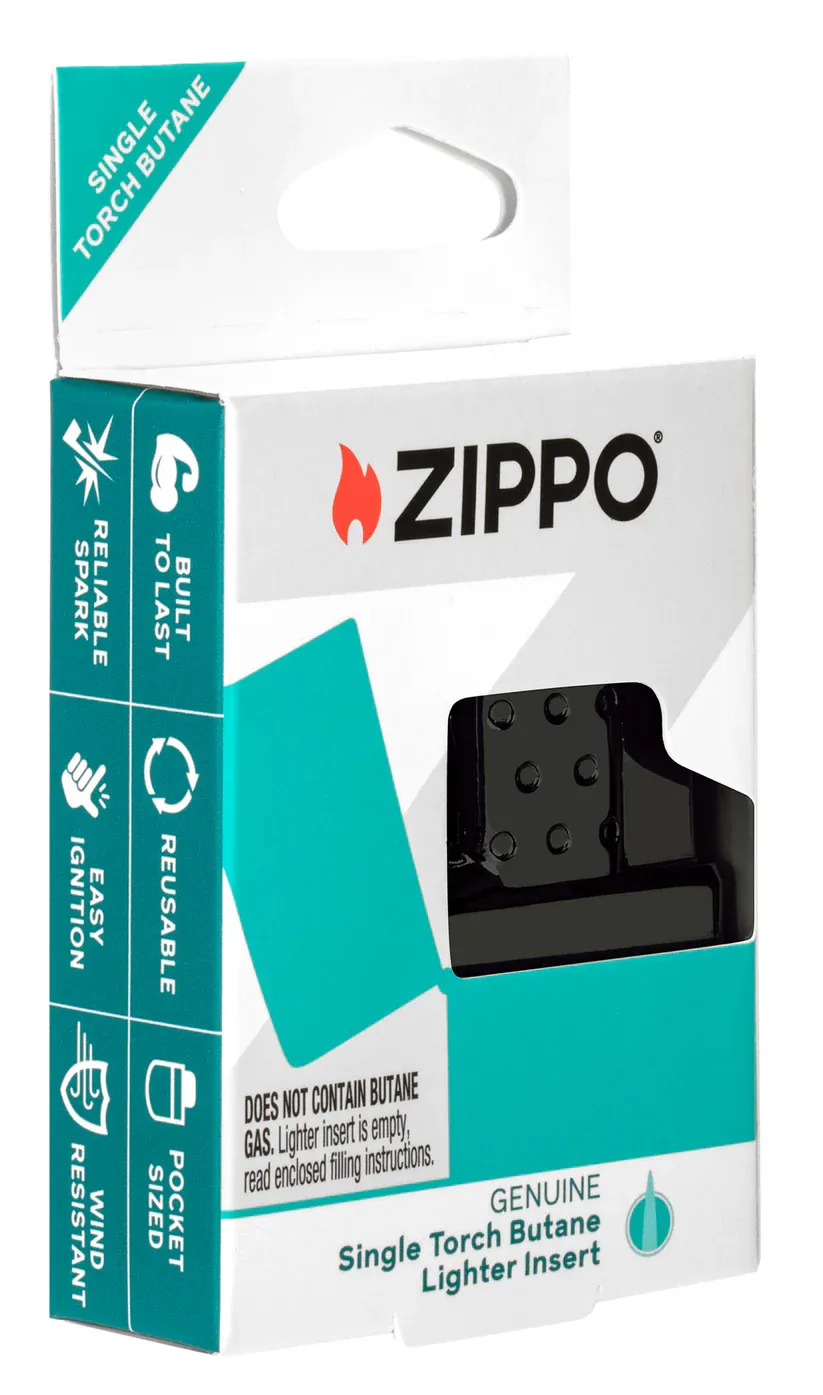 Single Torch Butane Lighter Insert - Black - Ruột gas Zippo